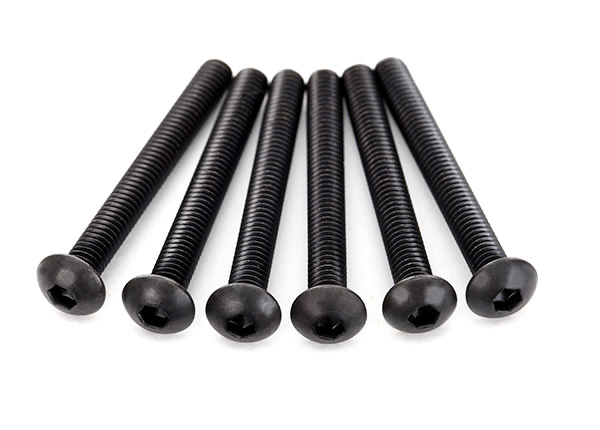 Traxxas Buttonhead Machine Screws: 4x35mm (6)