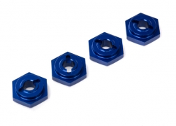 Traxxas Aluminium 12mm Wheel Hubs: 1/16 (Blue)