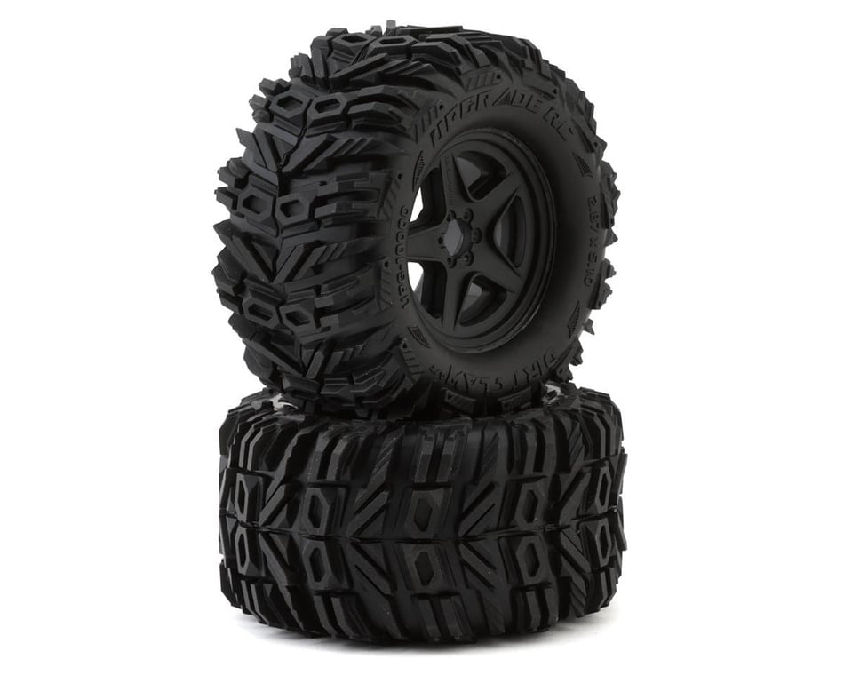 UpGrade RC Dirt Claw 2.8” All Terrain Tires on 5-Star Wheels (Pair)