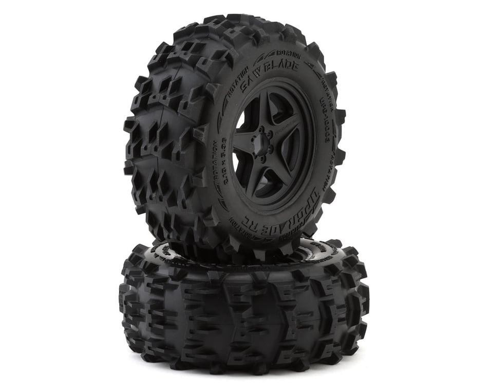 UpgradeRC Sawblade 2.8” Off-Road Tires on 5-Star Wheels (Pair)