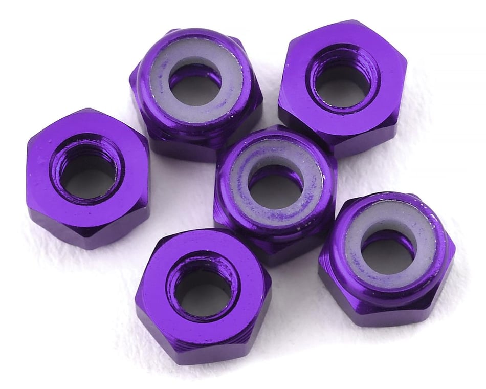 175RC Lightweight Aluminum M3 Flangless Locknuts: Assorted Colours