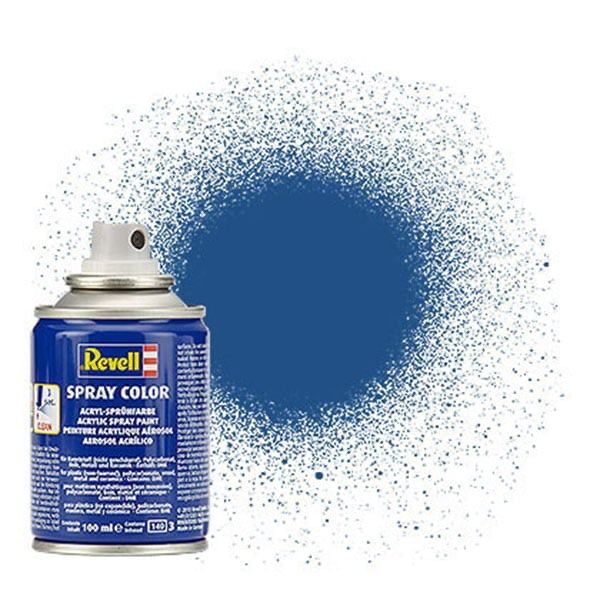 Revell Acrylic Spray Paint: Matte Blue (100ml)