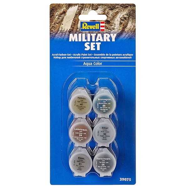 Revell Acrylic Aqua Color Paint Set: Military Set