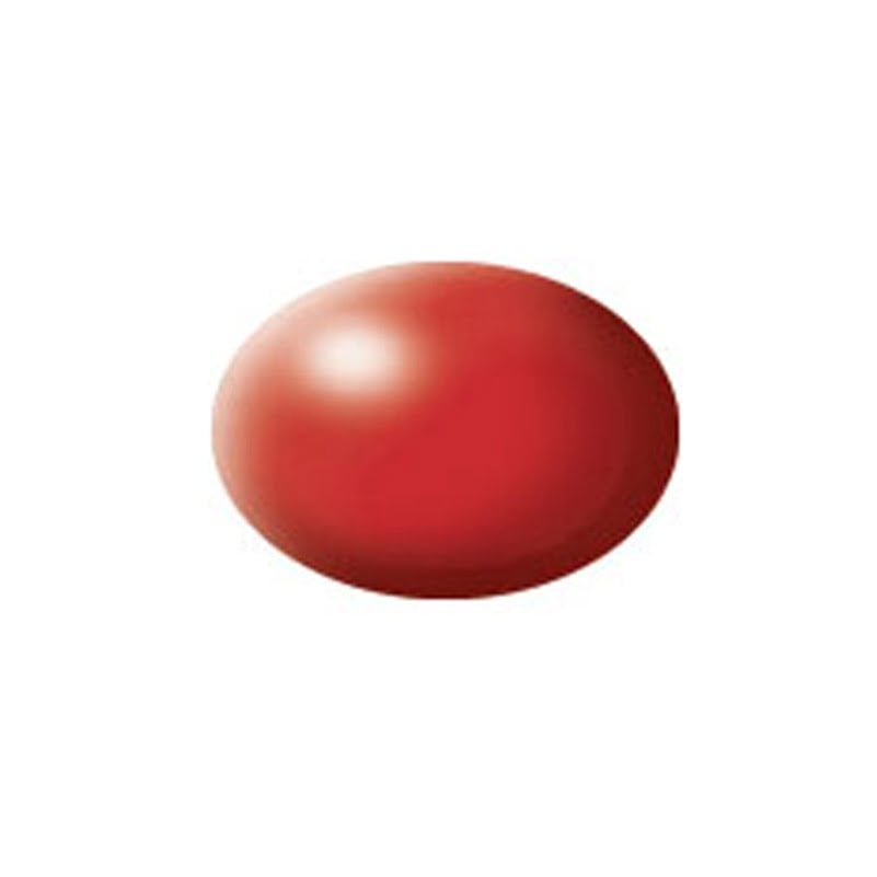 Revell Acrylic Aqua Color Paint: Matte Silk Fiery Red (18ml)