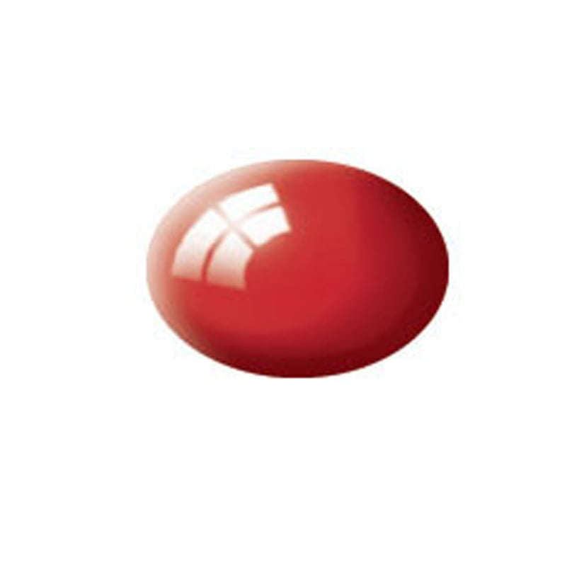 Revell Acrylic Aqua Color Paint: Gloss Fiery Red (18ml)