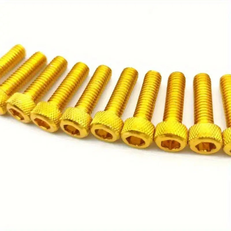 Lightweight Anodized Aluminum Alloy M5 Bolts: 20pcs