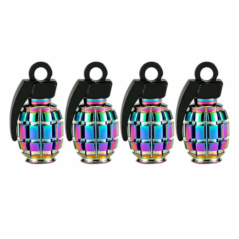 Eco Grenade Valve Caps: NeoChrome (4pcs)