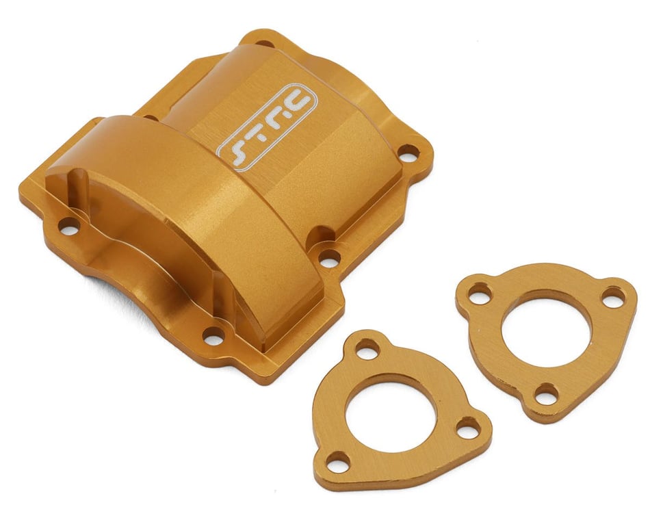 STRC CNC Aluminum Rear Differential Cover: Redcat Lowrider (Gold)
