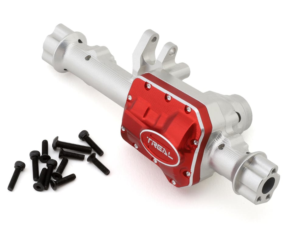 Treal Hobby Aluminum 7075 Front Axle Housing: TRX-4 (Silver)