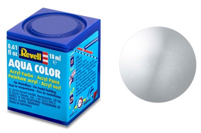 Revell Acrylic Aqua Color Paint: Metallic Aluminum (18ml)