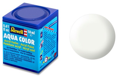 Revell Acrylic Aqua Color Paint: Matte Silk White (18ml)