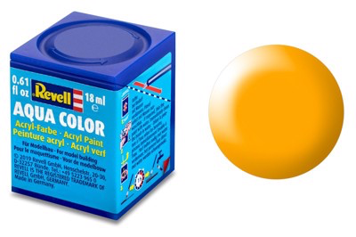 Revell Acrylic Aqua Color Paint: Matte Silk Lufthansa Yellow (18ml)