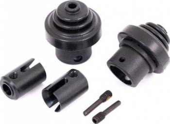 Traxxas Front and Rear Hardened Steel Centre Drive Cups w/Boots: Sledge