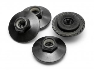 HPI Racing Flanged Lock Nut: M5x8mm (4)