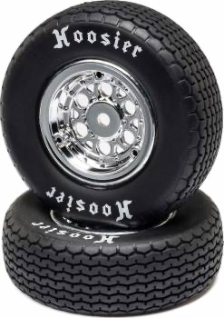 Losi Mounted Rear Tire Set: 22S Sprint (Hard)