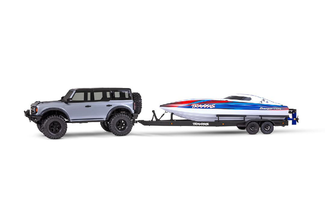 Traxxas Tandem-Axle Boat Trailer Assembled w/Hitch: Disruptor 4S