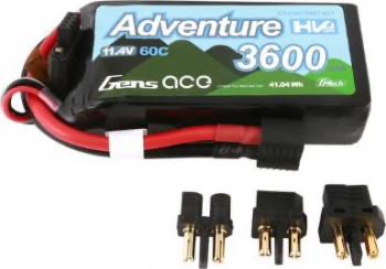 Gens Ace G-Tech Adventure 3S 11.1V 3600mah 60C Lipo: XT60
