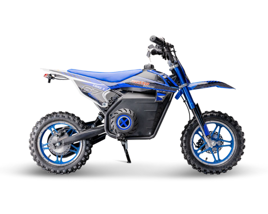 Rosso Motorsports EBIKE-X DIRT BIKE 36V: Assembled (Blue)