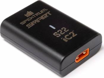 Spektrum S22 USB-C 2S-3S Lipo 20W Smart Battery Charger: iC2