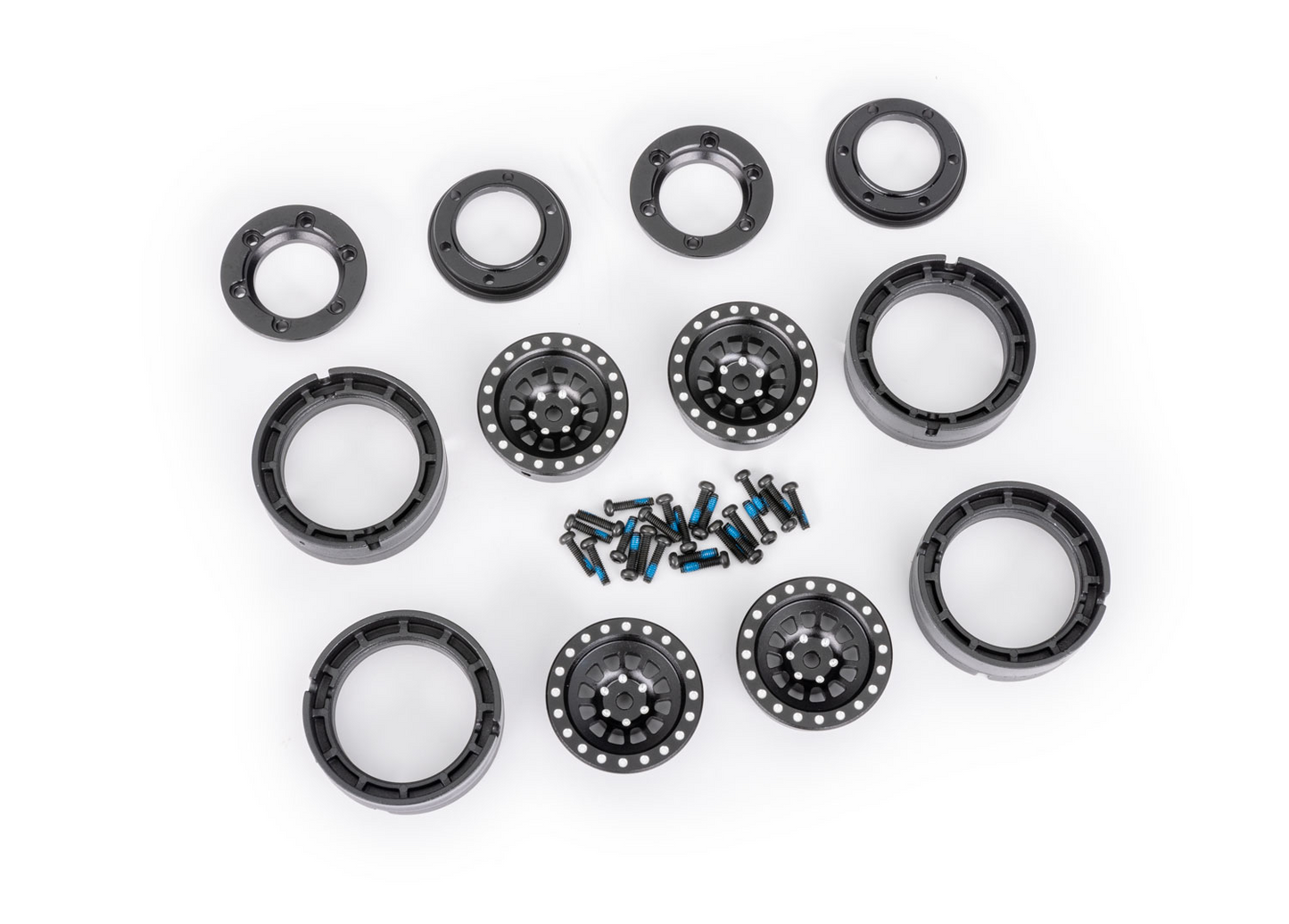 Traxxas Aluminum 6061-T6 Beadlock Wheels: TRX-4M (Black)