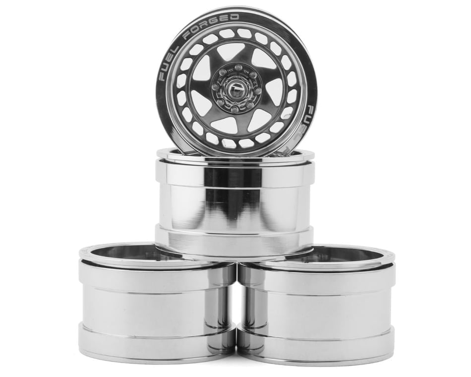 RC4WD Fuel Off Road 2.2” Zillion Beadlock Wheels: Chrome (4)