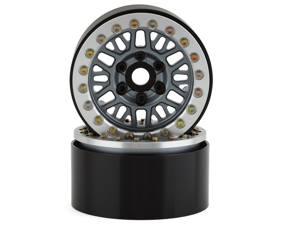 SSD 1.9” Mesh Beadlock Wheels: Grey (2)