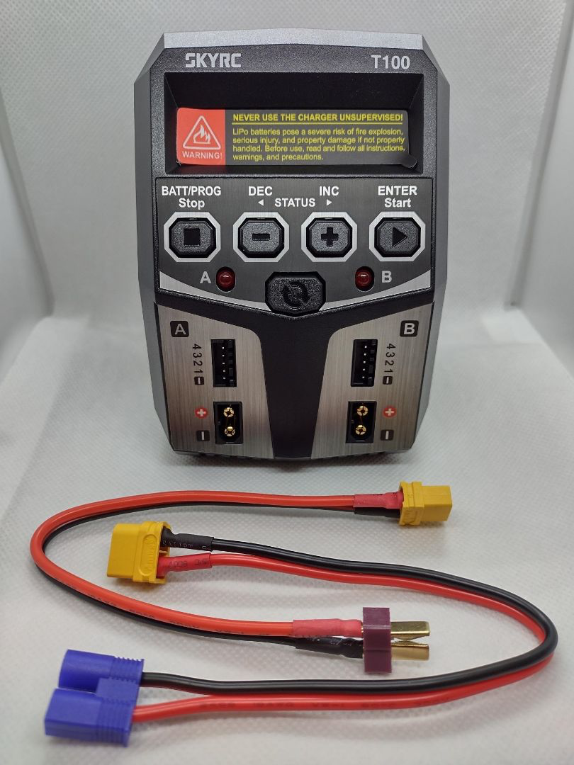 SkyRC T100 Dual Balance Charger: 100W/5A