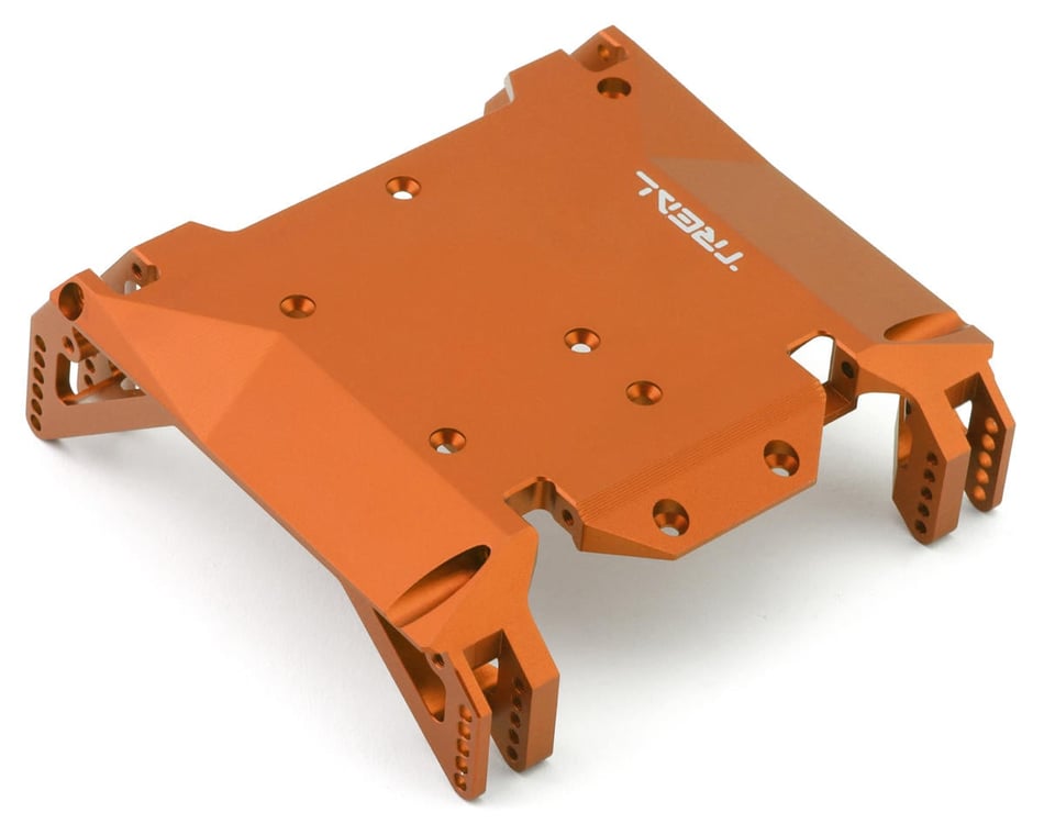 Treal Hobby CNC Machined 7075 Skid Plate: Ryft (Orange)