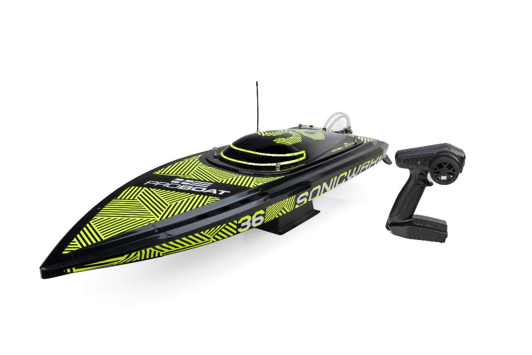 Proboat Sonicwake V3 36” 8S BL Self Righting V-Hull: RTR