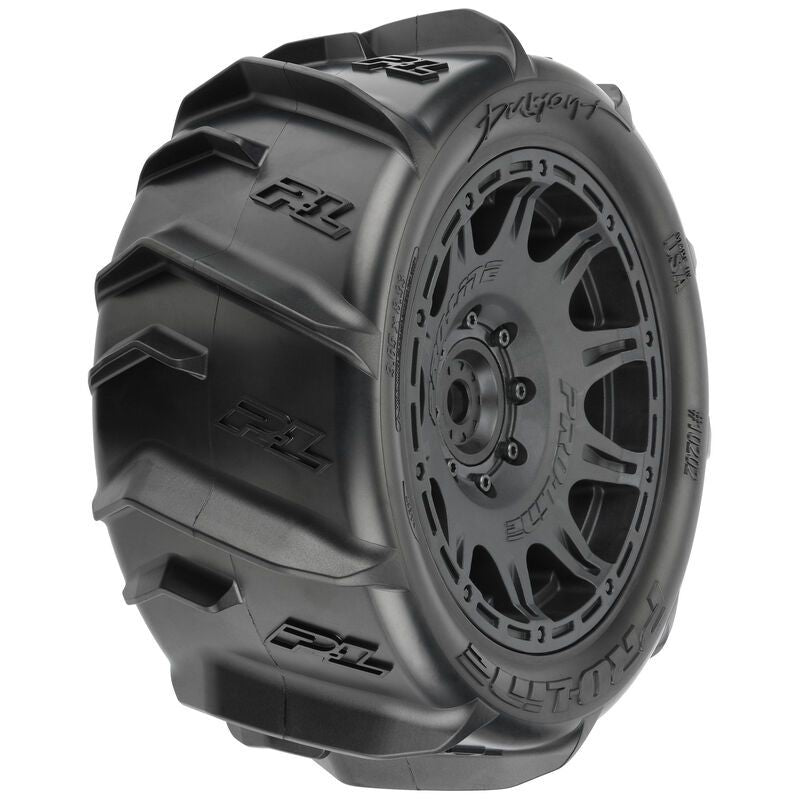 Pro-Line Dumont 5.7” Sand/Snow Paddle Tires w/Removable Hex: X-MAXX/KRATON 8S (24mm)