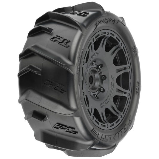 Pro-Line Dumont 5.7” Sand/Snow Paddle Tires w/Removable Hex: X-MAXX/KRATON 8S (24mm)