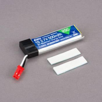 E-Flite 1S 3.7V 500Mah 25C Lipo Battery