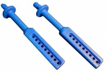 RPM Long Body Mounts: Traxxas T/E Maxx (Blue)