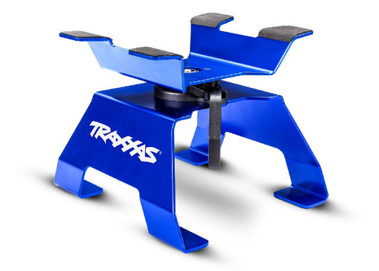 Traxxas Aluminium RC Stand: 1/10 - 1/8 Scale Vehicles (Blue)