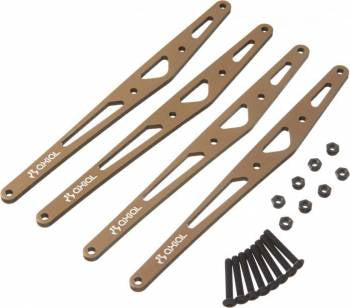 Axial Aluminum XL Lower Plate Set: Yeti XL (4)