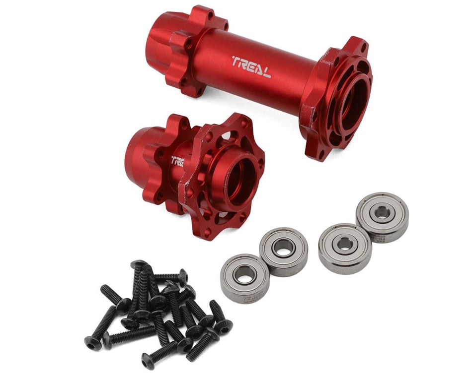 Treal Aluminum 7075 Wheel Hex Hub Set PROMOTO (Red)