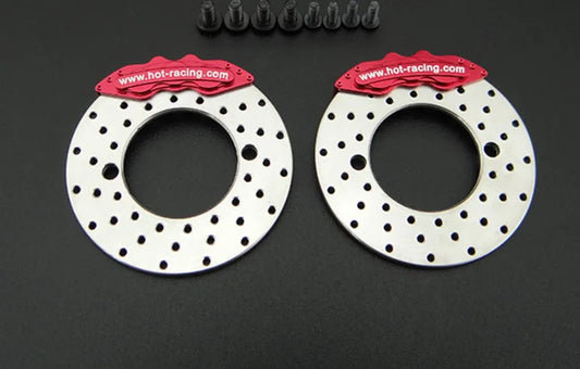 Hot Racing Aluminum Brake Disk and Caliper: SCX10II