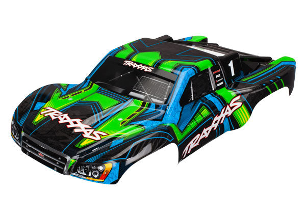 Traxxas Slash 4x4 Body Painted w/decals: Green/Blue