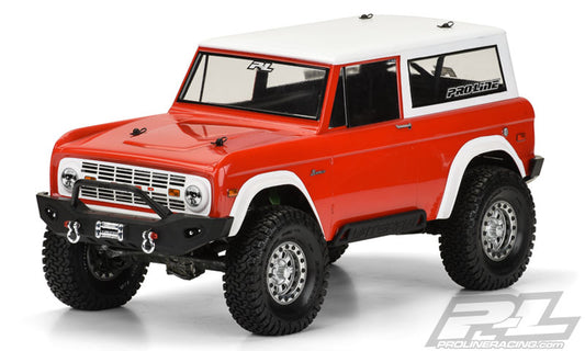 Pro-Line 1973 Ford Bronco Crawler Clear Body: 12" WB