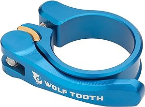 Wolf Tooth Ultra Light Quick Release Seatpost Clamp: 29.8mm (Blue)