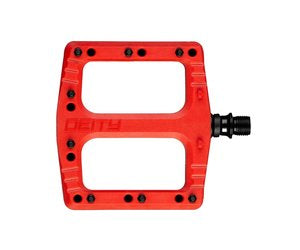 Diety Deftrap Platform Pedals Cr-Mo: 9/16” (Red)