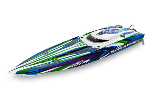 Traxxas Spartan SR Brushless 36” Race Boat RTR (Blue/Green)
