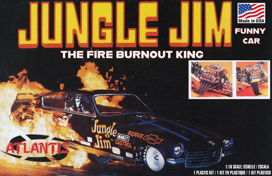Atlantis 1/16 Jungle Jim Vega Funny Car "Fire Burnout King" Model Kit
