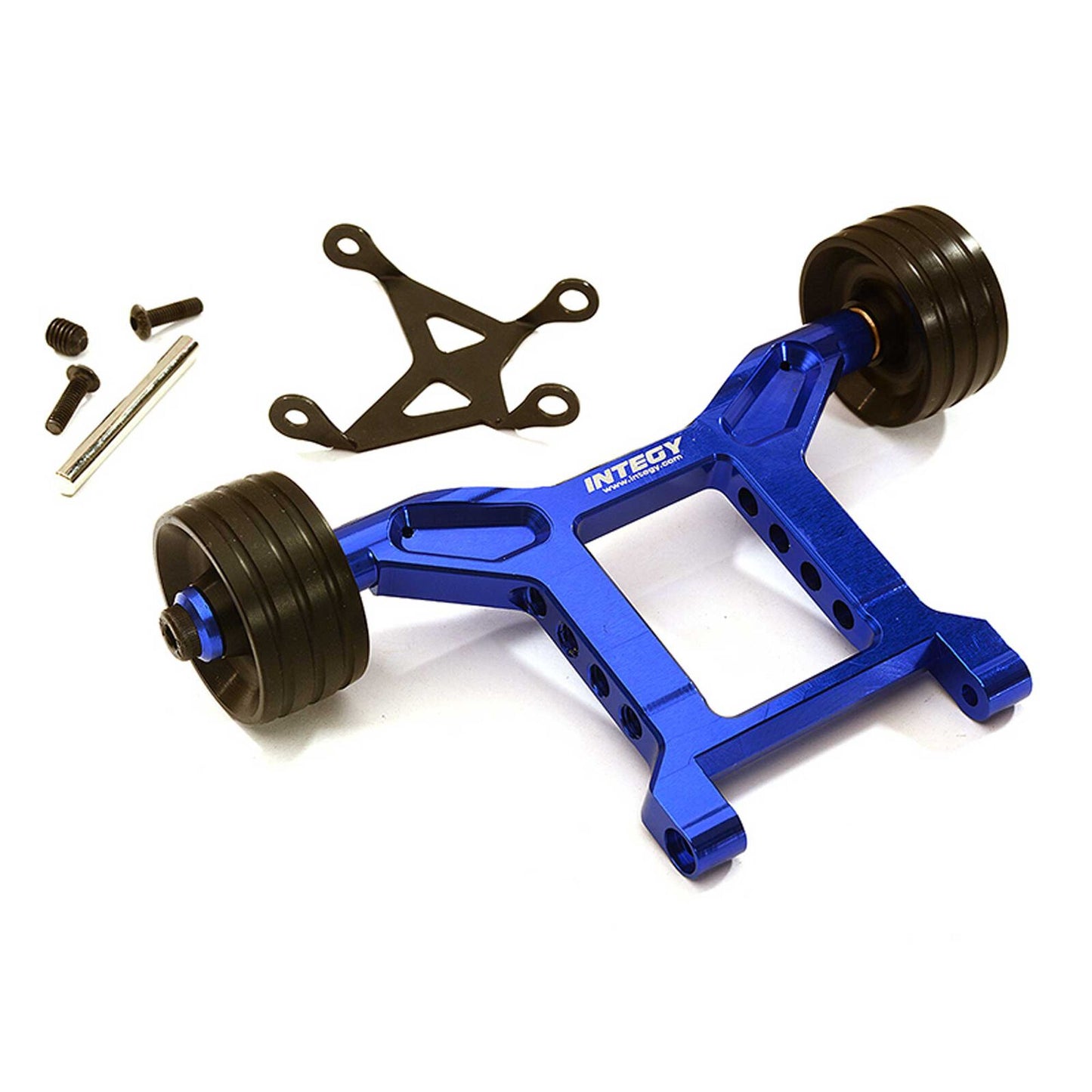Integy Machined Wheelie Bar: Granite 4x4 (Blue)