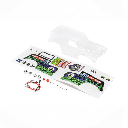 Losi Clear Body Set: Grave Digger: Mini LMT