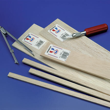 Midwest Balsa Sheets 3/32 x 3 x 36 EACH