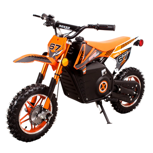 Rosso Motorsports EBIKE-X DIRT BIKE 36V: Assembled (Orange)