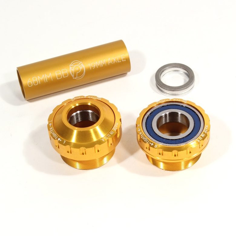 Profile Racing USA Outboard Euro Bottom Bracket 19mm (Gold)