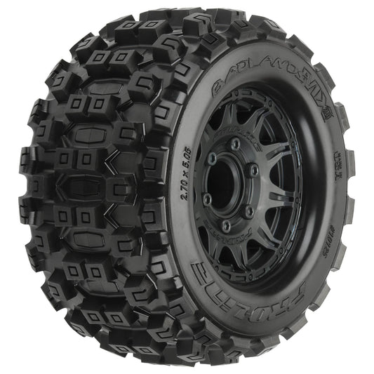 Pro-Line Badlands MX28 2.8" Mounted on Raid Rims: 6x30 (Black)