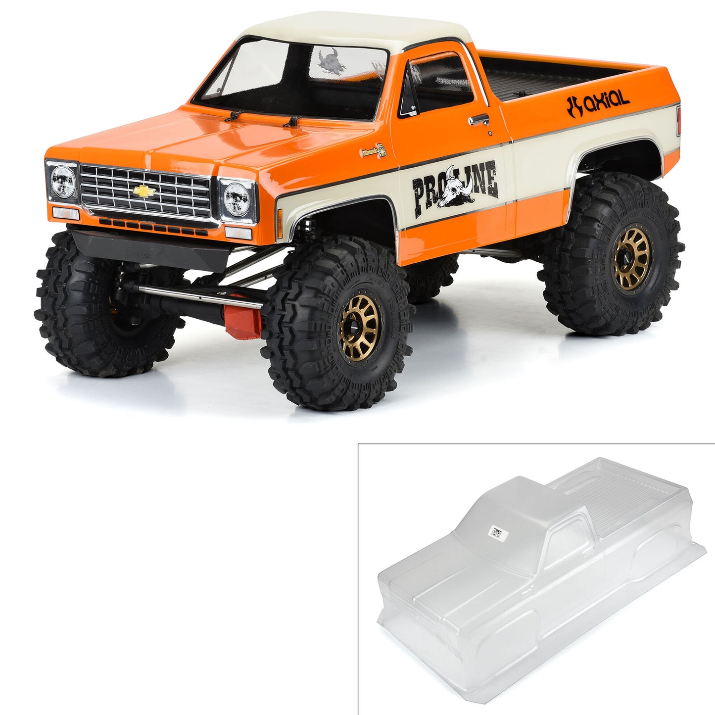 Pro-Line Chevy K-10 Crawler Clear Body: SCX6
